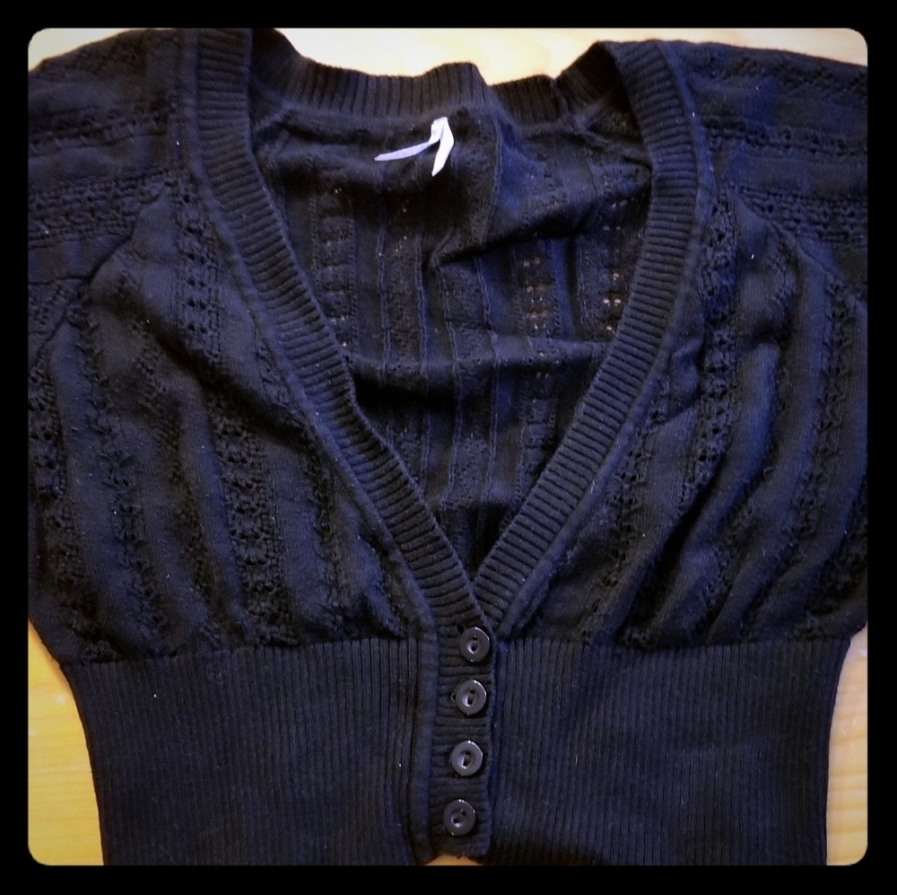 Cropped bolero cardigan